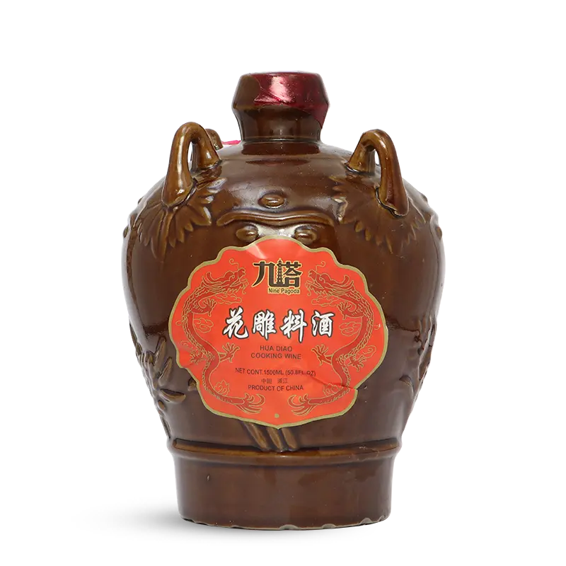 जारमध्ये 1.5L Hua Diao कुकिंग वाईन